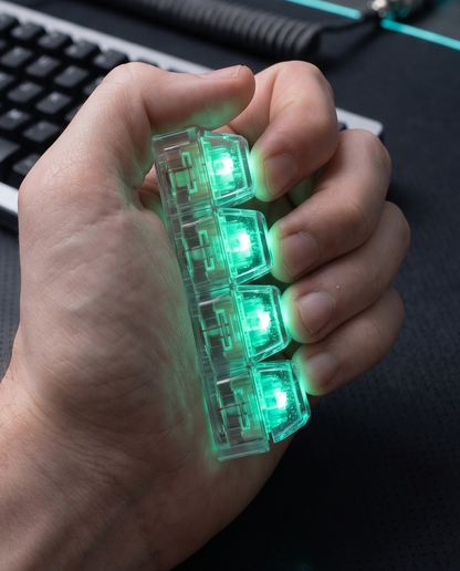 Clicky Glow Fidget Keychain